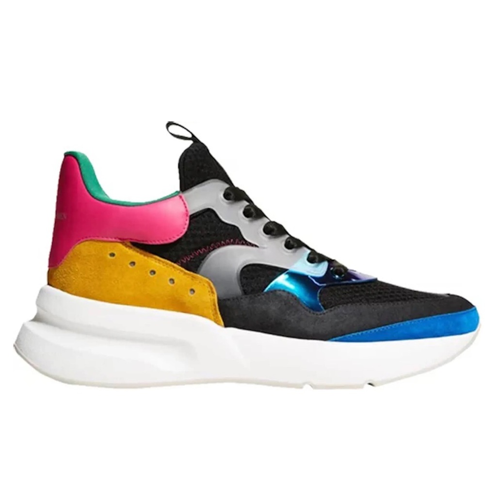 Alexander McQueen Oversized Runner Sneakers Colorblock Iridescent EU 42/US 9